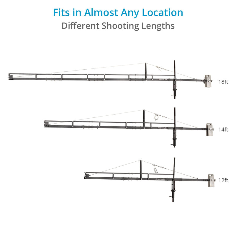 Proaim 18ft Camera Crane Jib, Stand, Jr. Pan-Tilt | Gimbal Compatible