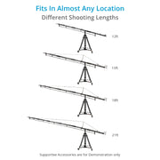 Proaim Alphabet 21ft Jib Crane, for DSLR Video Camera, 15kg/33lb