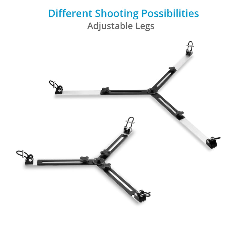 Proaim Heavy Duty Aluminum Spreader for Twin Spiked Feet Camera Tripods