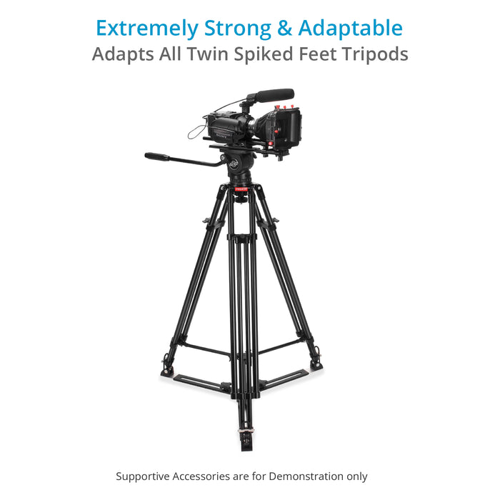 Proaim Heavy Duty Aluminum Spreader for Twin Spiked Feet Camera Tripods