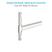 Proaim Linkon 5/8" Triple Header for Lights & Lighting Accessories