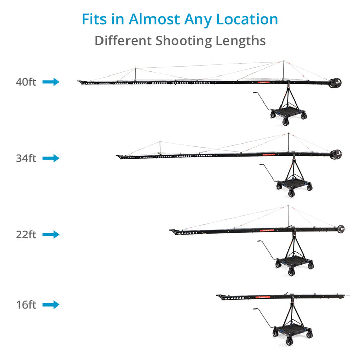 Proaim Wave-9 40ft Camera Crane Base Package